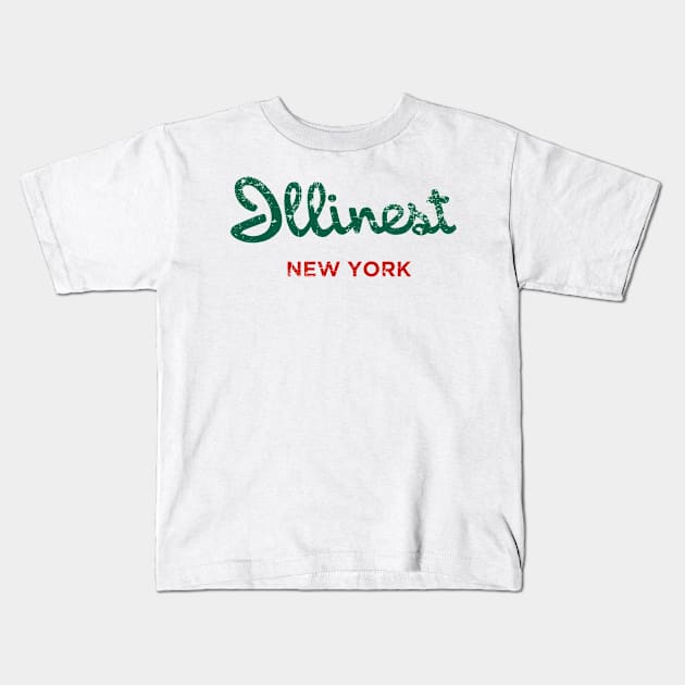 Illinest Holiday Inn Distressed Los Angeles Kids T-Shirt by Fresh Fly Threads